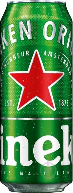 Пиво Heineken Світле фільтроване ж/б 5% 0,5 л - фото 1