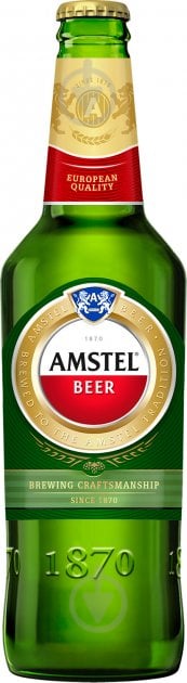 Пиво Amstel Світле фільтроване 5% 0,5 л - фото 1