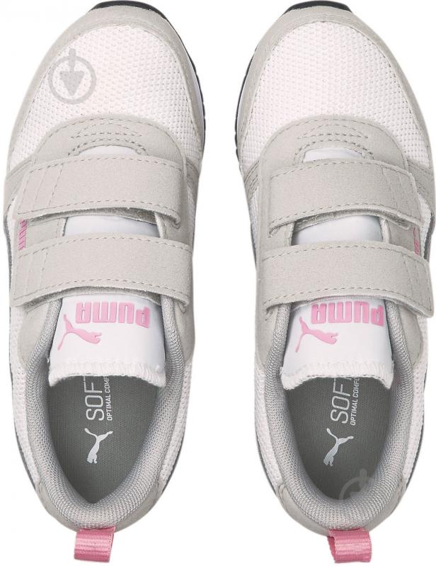 Кроссовки для девочек Puma Puma R78 V PS 37361726 р.29 белые с розовым - фото 3 Кроссовки для девочек Puma Puma R78 V PS 37361726 р.29 белые с розовым - фото 3