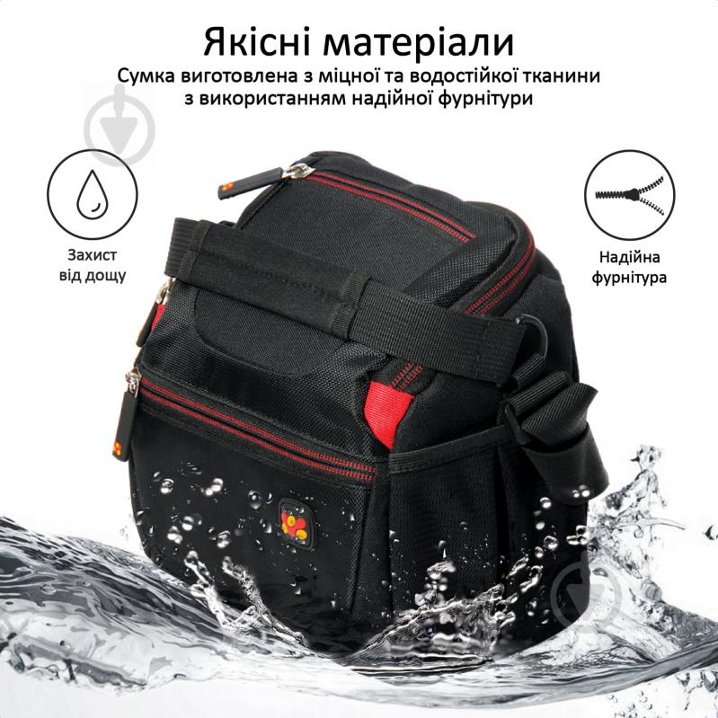 Сумка Promate для фототехники Handypak1-S Black - фото 5