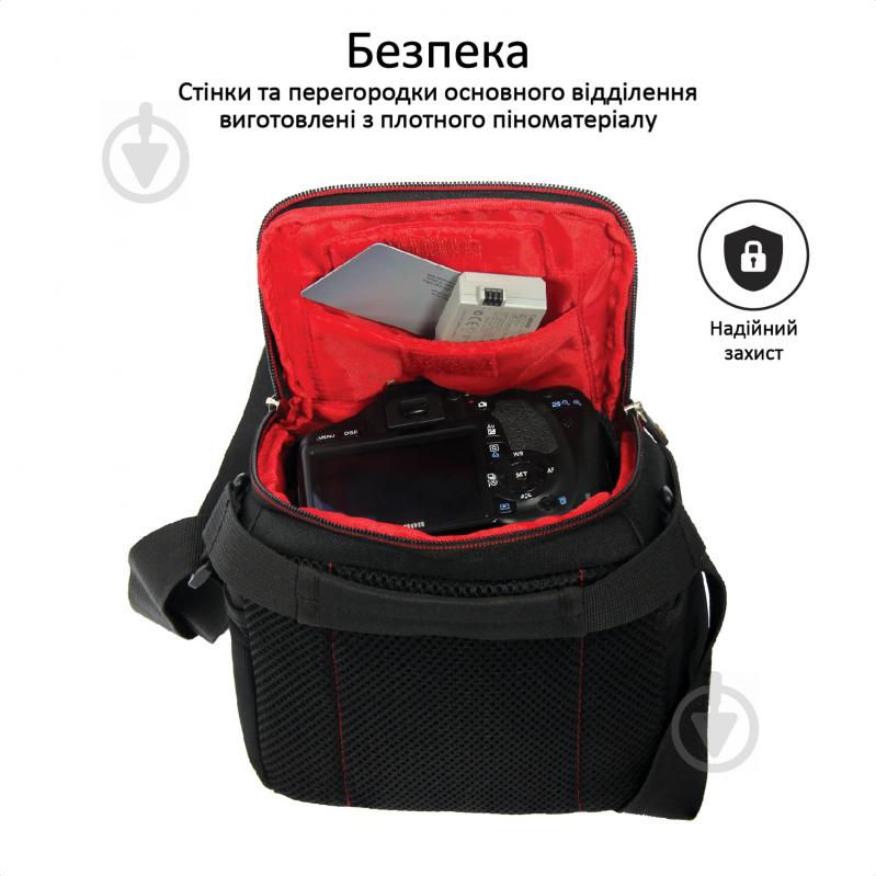 Сумка Promate для фототехники Handypak1-S Black - фото 3