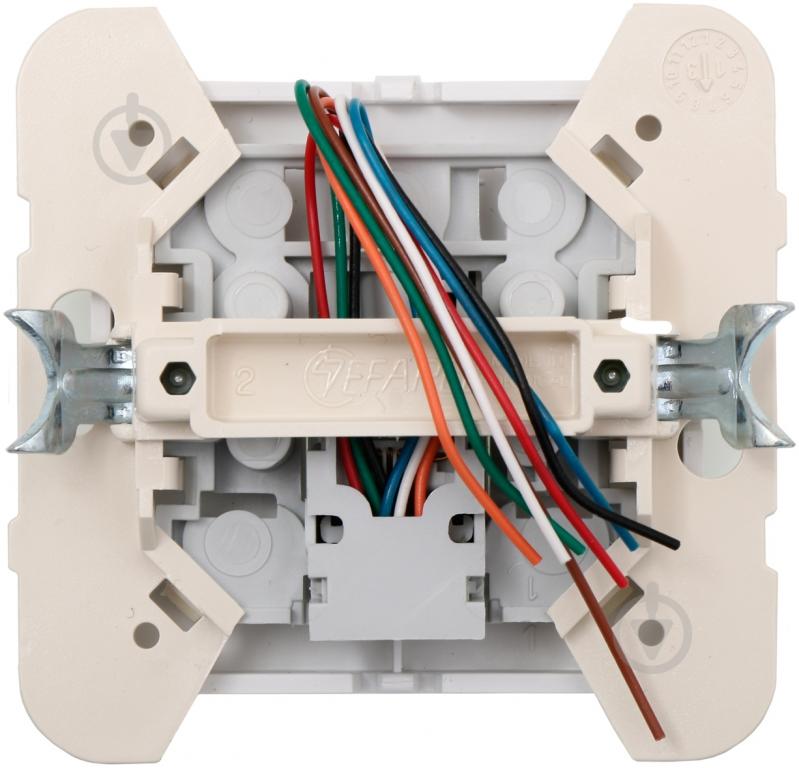 Розетка телефонна Efapel Logus RJ11 слонова кістка - фото 2
