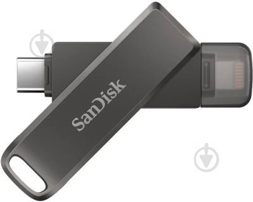 Флеш-память SanDisk iXpand Drive Luxe 64 ГБ USB Type-C Lightning (SDIX70N-064G-GN6NN) - фото 5