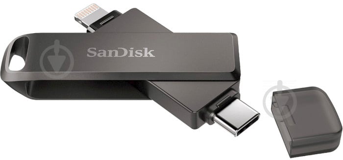 Флеш-память SanDisk iXpand Drive Luxe 64 ГБ USB Type-C Lightning (SDIX70N-064G-GN6NN) - фото 1