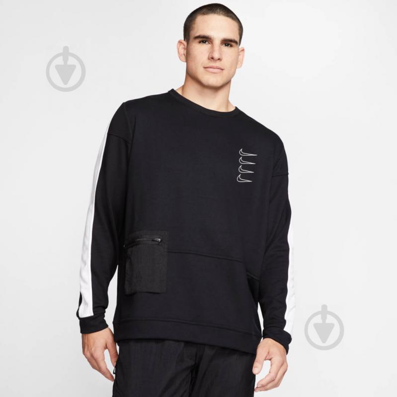 Світшот Nike M NK DRY TOP FLEECE PX CJ4623-010 р. S чорний - фото 3