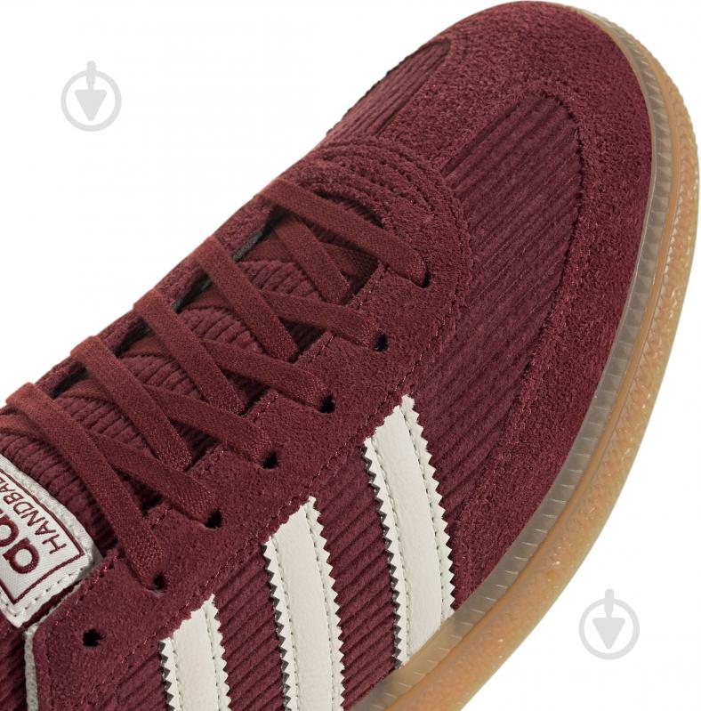 Кроссовки женские демисезонные Adidas HANDBALL SPEZIAL W IG1978 р.38 бордовые - фото 6