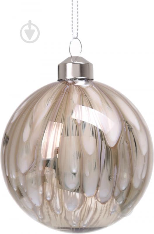 Елочная игрушка в форме шара 8 см ABT620300 - фото 1
