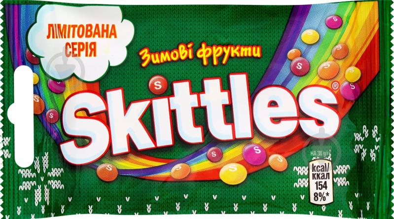 Драже жевательные Mars Skittles Зимові фрукти 38 г - фото 1