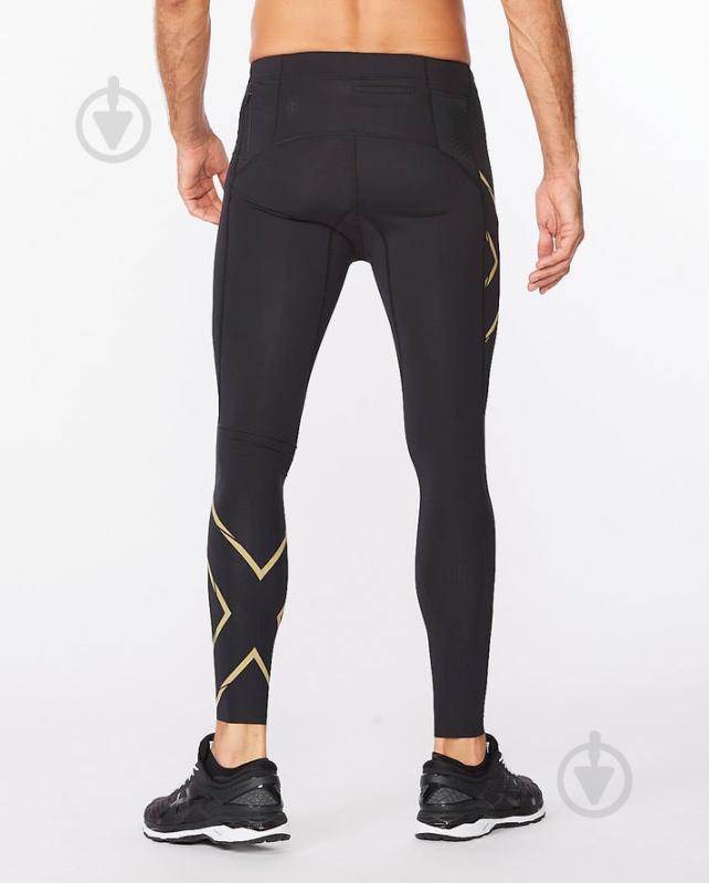 Тайтсы 2XU Light Speed Compression Tights 1/1 MA5305b_BLK/GRF р.S черный - фото 3