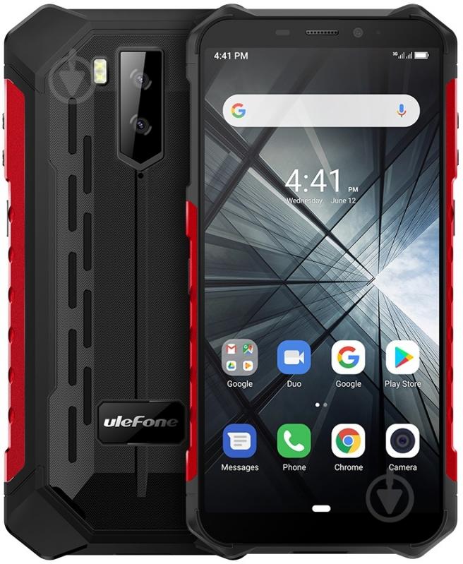 Смартфон Ulefone Armor X3 2/32GB red - фото 1 Смартфон Ulefone Armor X3 2/32GB red - фото 1