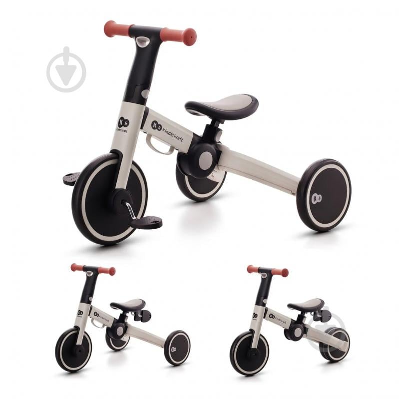 Велосипед дитячий Kinderkraft 3 в 1 4TRIKE Silver Grey сірий KR4TRI22GRY0000 - фото 12