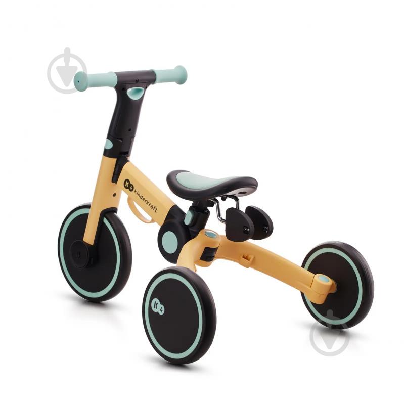 Велосипед дитячий Kinderkraft 3 в 1 4TRIKE Sunflower Blue жовтий KR4TRI22BLU0000 - фото 6