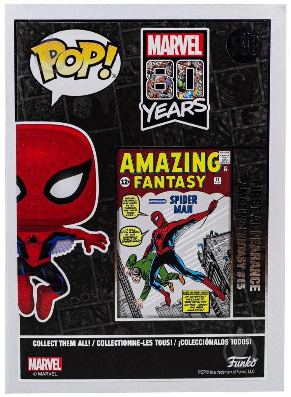 Фігурка Funko POP! Bobble Marvel 80 th First Appearance Spider-Man (FUN2549311) - фото 5