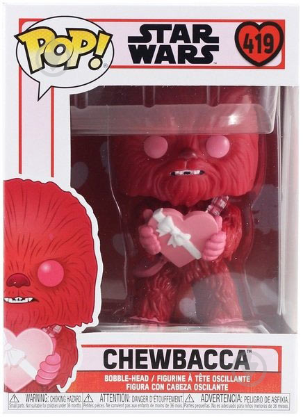 Фигурка Funko POP! Bobble Star Wars Valentines Cupid Chewbacca (FUN2549869) - фото 3