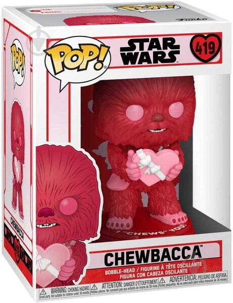 Фигурка Funko POP! Bobble Star Wars Valentines Cupid Chewbacca (FUN2549869) - фото 4