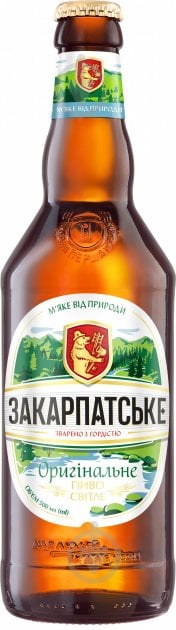 Пиво Перша приватна броварня Закарпатське оригінальне світле 4,4% 0,5 л - фото 1