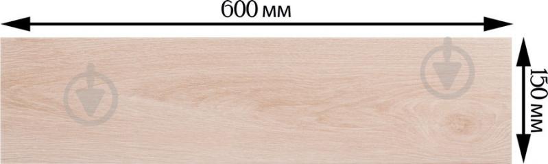 Плитка Allore Group Wood Light beige F PR NR Mat 1 15x60 см - фото 7