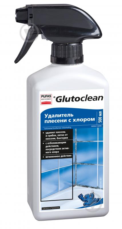 Средство Glutoclean Удалитель плесени с хлором 6 шт. x 0,5 л - фото 1