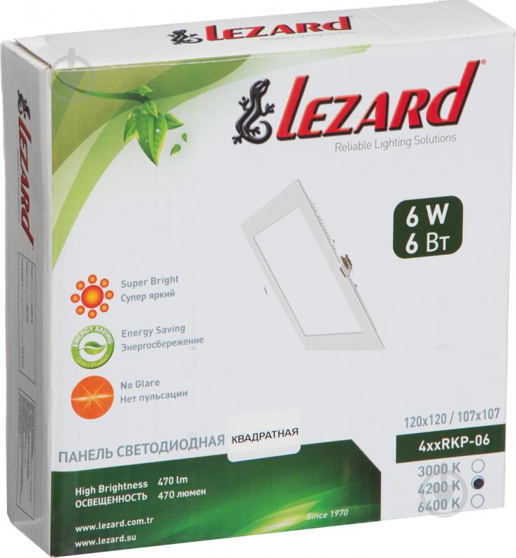 Світильник вбудовуваний (Downlight) Lezard 6 Вт 4200 К білий 442RKP-06 - фото 4