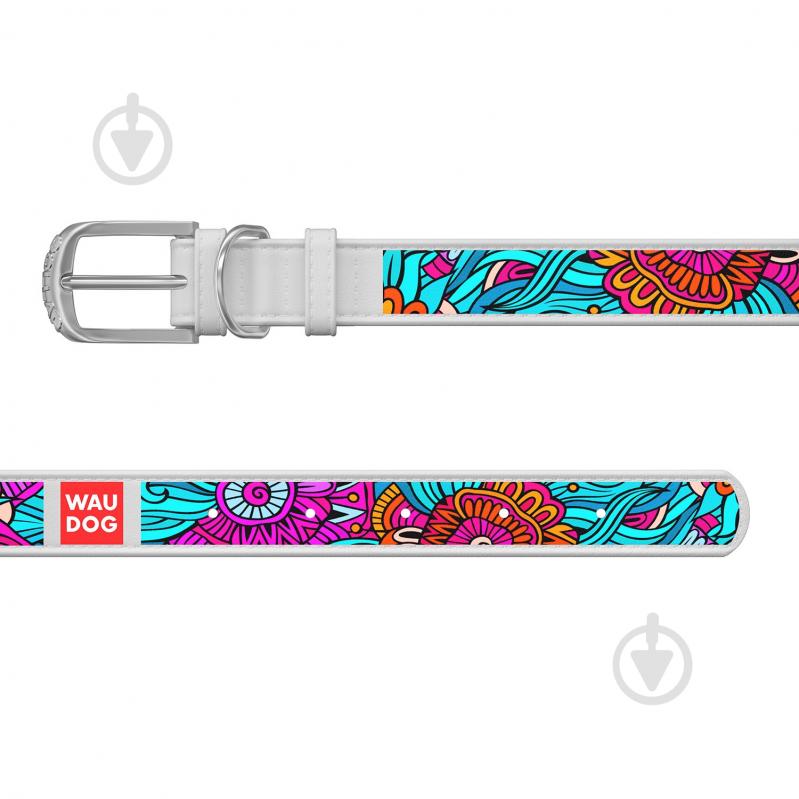 Ошейник WAUDOG Design с рисунком Лето 1,2х19-25 см белый - фото 2