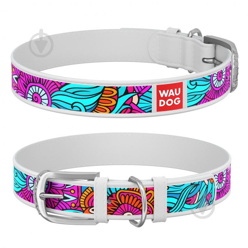 Ошейник WAUDOG Design с рисунком Лето 1,2х19-25 см белый - фото 1