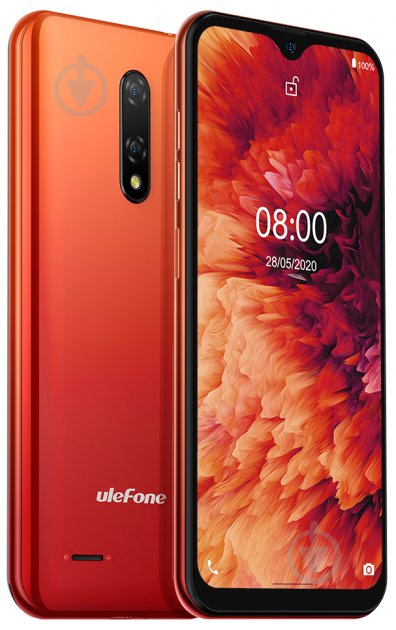 Смартфон Ulefone Note 8 2/16GB amber sunrise - фото 2