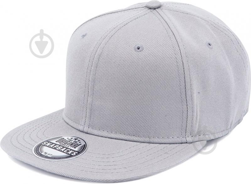 Кепка Cofee Snap Solid 2021-7А one size серый - фото 2