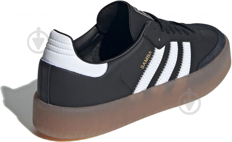 Кроссовки женские демисезонные Adidas SAMBAE W JI1350 р.38 черные с белым - фото 4