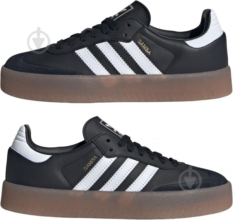 Кроссовки женские демисезонные Adidas SAMBAE W JI1350 р.38 черные с белым - фото 5