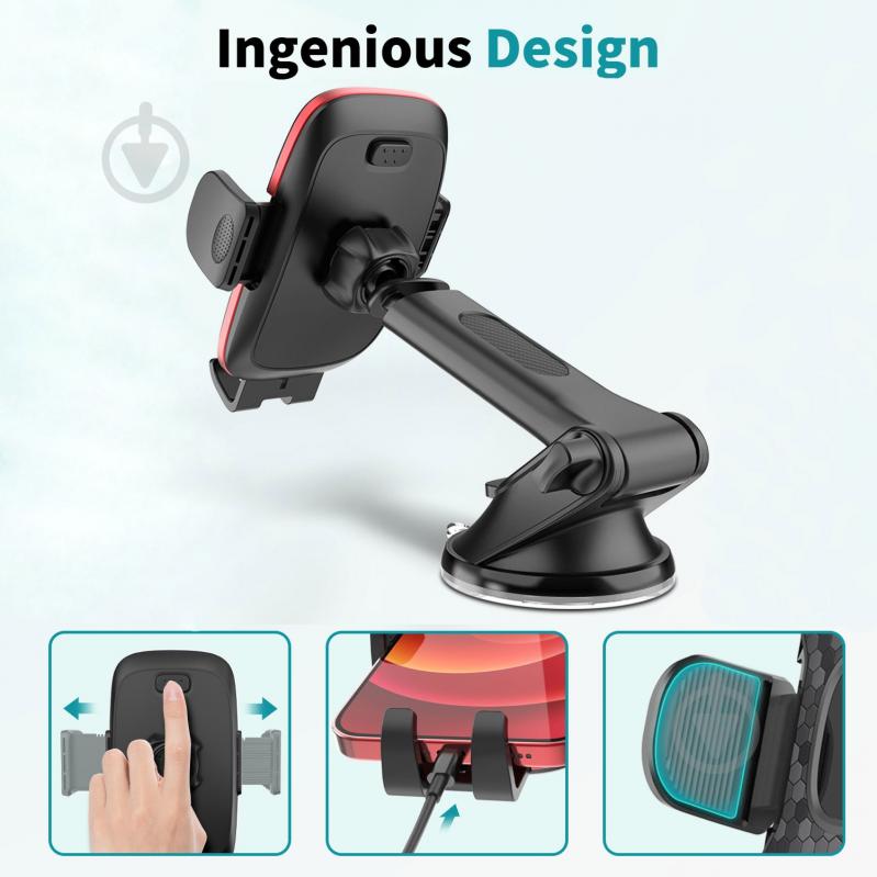 Держатель для смартфона Auto Assistance AA-T05 черный - фото 10 Держатель для смартфона Auto Assistance AA-T05 черный - фото 10