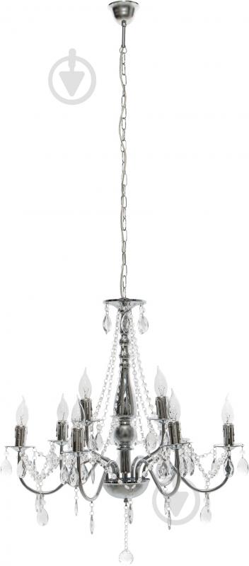 Люстра подвесная Globo William 9xE14 хром 63129-9 - фото 2