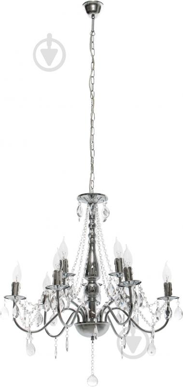 Люстра подвесная Globo William 9xE14 хром 63129-9 - фото 1
