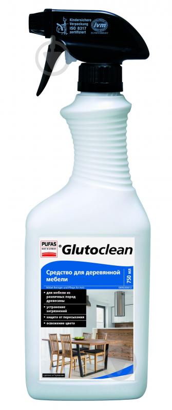 Засіб Glutoclean для очищення дерев’яних меблів 6 шт. х 0,75 л - фото 1