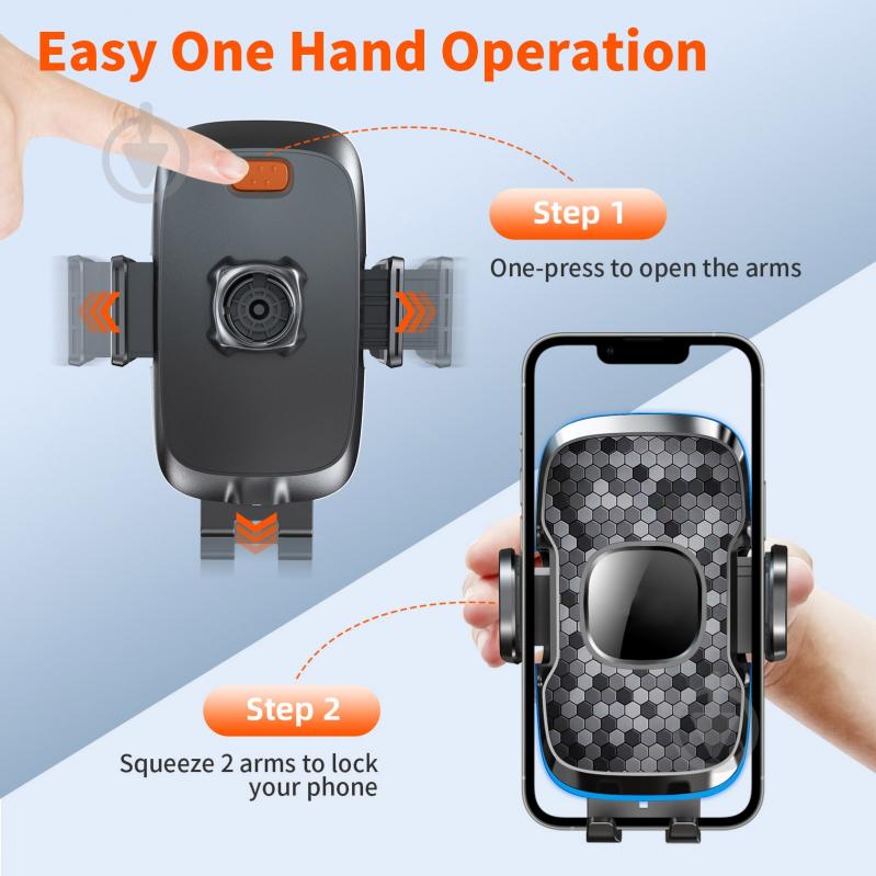 Держатель для смартфона Auto Assistance AP-С13 черный - фото 6 Держатель для смартфона Auto Assistance AP-С13 черный - фото 6