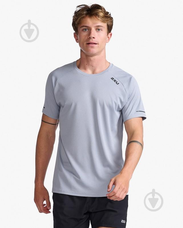 Футболка 2XU Aero Tee MR6557a_WTV/BRF р.2XL серый - фото 1