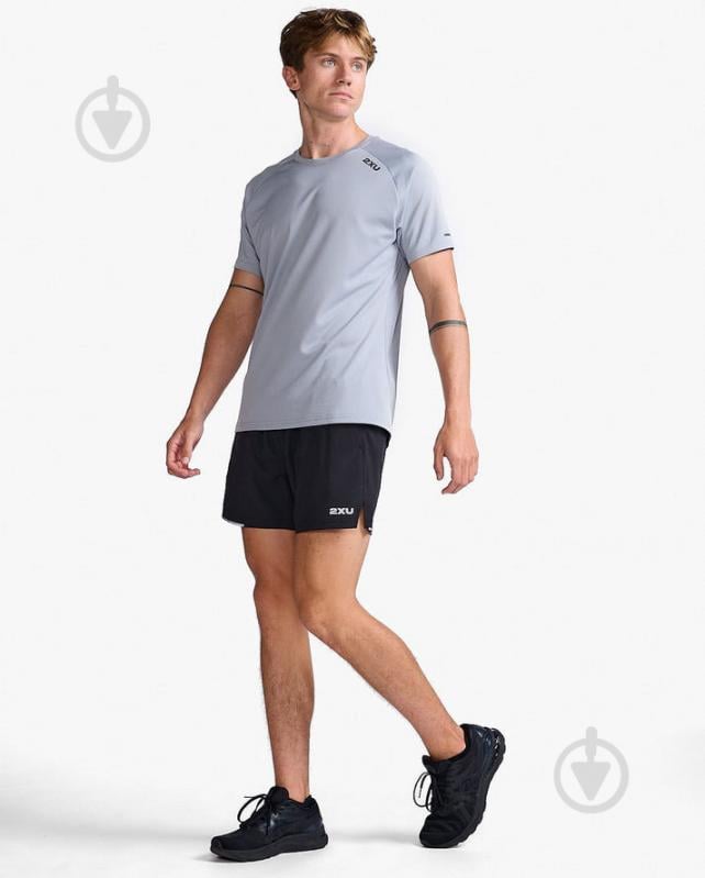 Футболка 2XU Aero Tee MR6557a_WTV/BRF р.2XL серый - фото 4