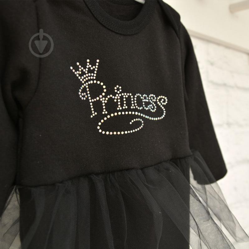 Боди для девочки Blanka Принцесса р.80 черный 110022 - фото 2