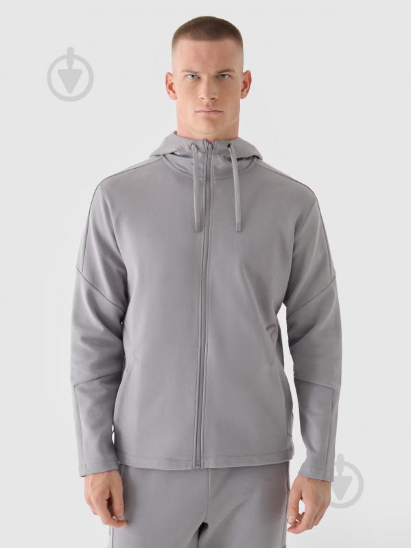 Джемпер 4F SWEATSHIRT M1708 RL9SAW24TSWSM1708-25S р.2XL сірий - фото 1