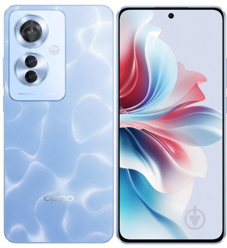 Смартфон OPPO Reno11 F 5G 8/256GB ocean blue (CPH2603 Ocean Blue) - фото 1