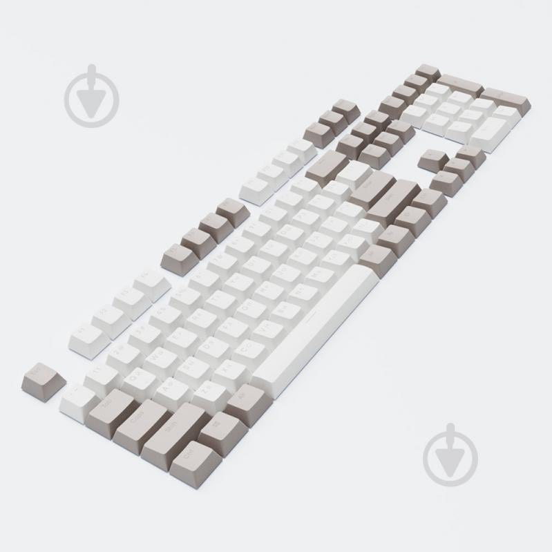Набор кейкапов Dark Project DARK PROJECT Keycaps PBT Dark Project KS-48 (DP-KS-0048) серо-белые (DP-KS-0048) - фото 3