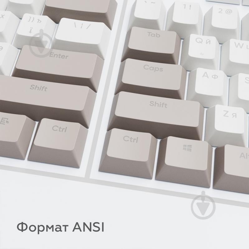 Набор кейкапов Dark Project DARK PROJECT Keycaps PBT Dark Project KS-48 (DP-KS-0048) серо-белые (DP-KS-0048) - фото 4