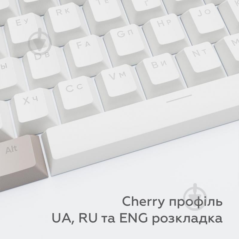 Набор кейкапов Dark Project DARK PROJECT Keycaps PBT Dark Project KS-48 (DP-KS-0048) серо-белые (DP-KS-0048) - фото 5