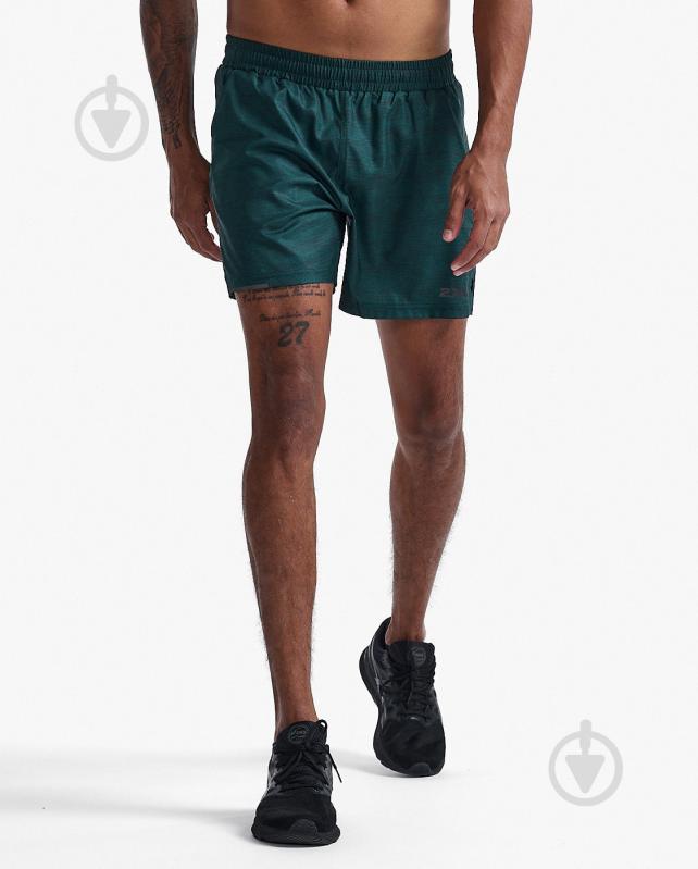 Шорти 2XU Aero 5 Inch Shorts MR6903b_PNP/BRF р. S зелений - фото 1