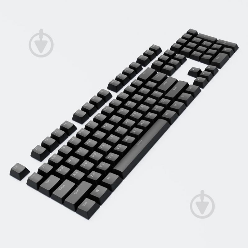 Набір кейкапів Dark Project DARK PROJECT PBT KS-45 ENG/UA/RU (DP-KS-0045) чорні (DP-KS-0045) - фото 2