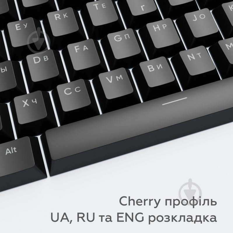 Набір кейкапів Dark Project DARK PROJECT PBT KS-45 ENG/UA/RU (DP-KS-0045) чорні (DP-KS-0045) - фото 6