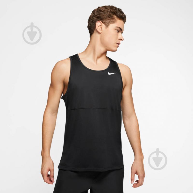 Майка Nike M NK BREATHE RUN TANK CJ5388-010 р.S черный - фото 3