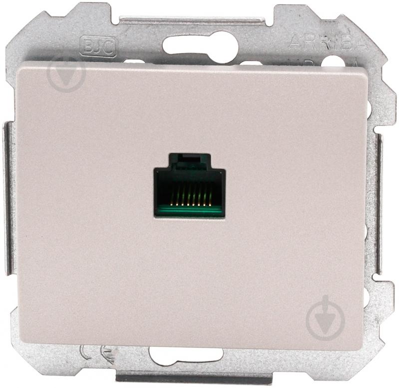 ᐉ Розетка компьютерная Siemens Iris RJ45 5e алюминий меркурий 19595 MA ...