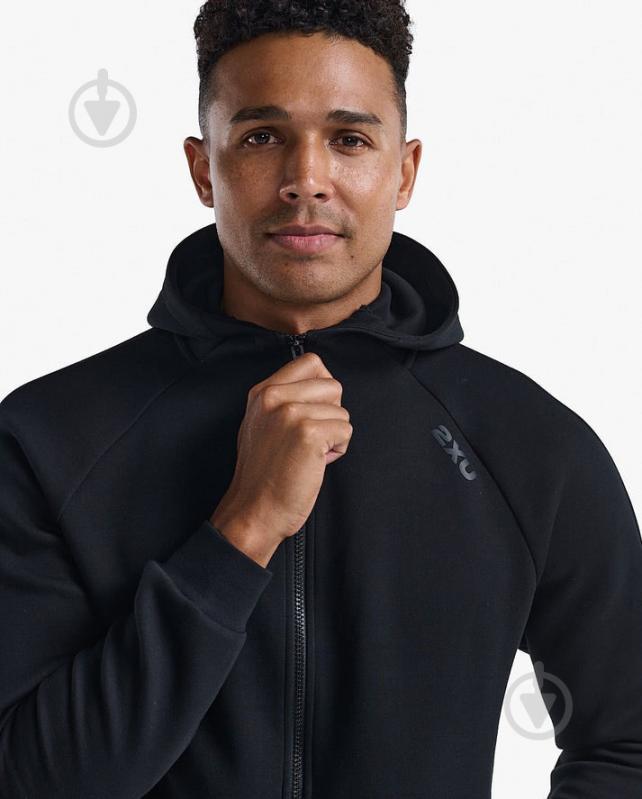 Джемпер 2XU Commute Full Zip Hoodie MR7225a_BLK/BLK р. L черный - фото 5