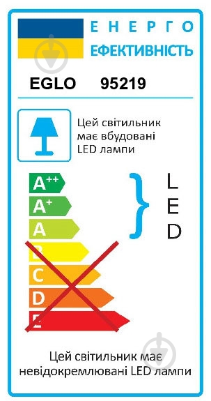 Люстра Eglo Amonde 5xбелый 95219 - фото 2