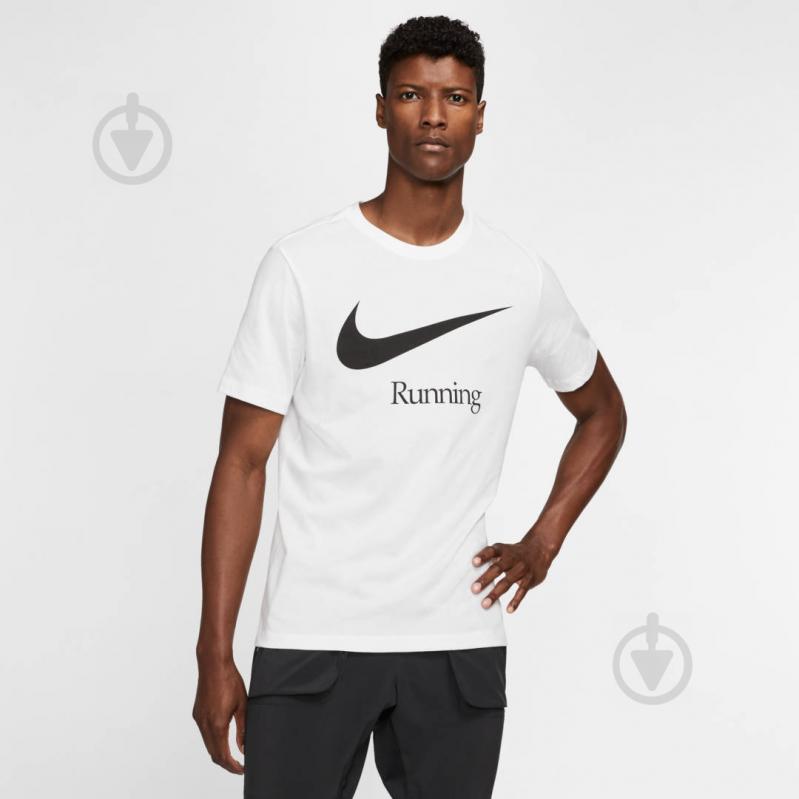 Футболка Nike M NK DRY RUN HBR CK0637-100 р.L белый - фото 3